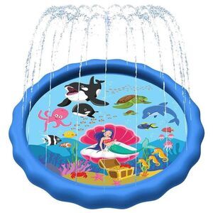 SplashEZ 89’’ Extra Large Splash Pad for Kids & Dogs Great Outdoor Toys